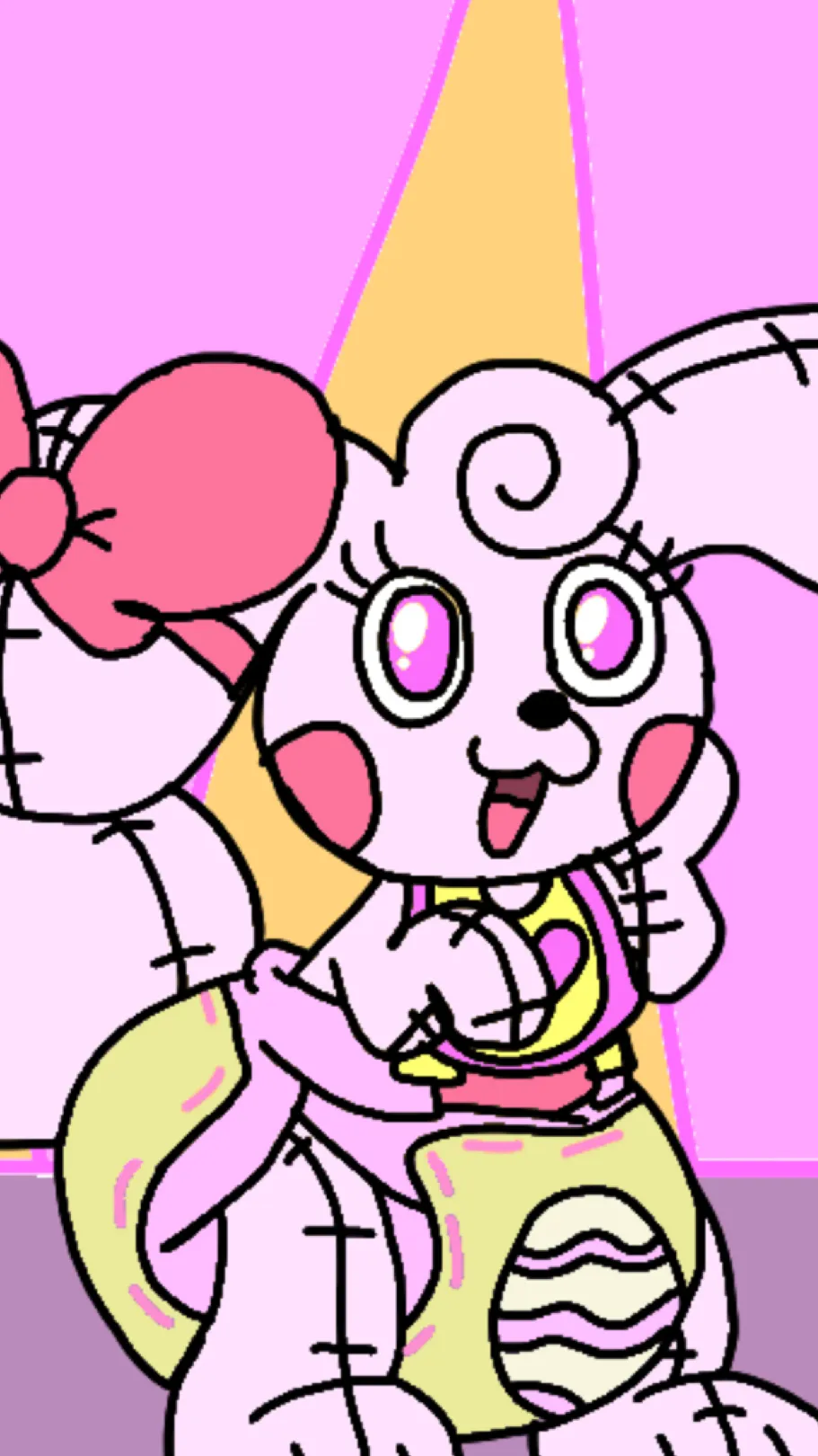 ai character: Little Miss BunBun background