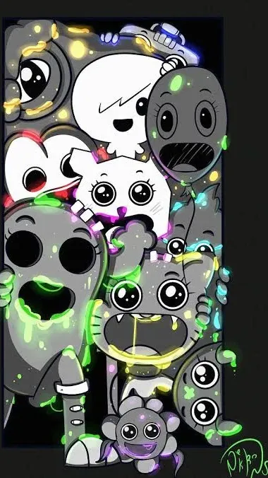 ai character: THE  JOY VIRUS background