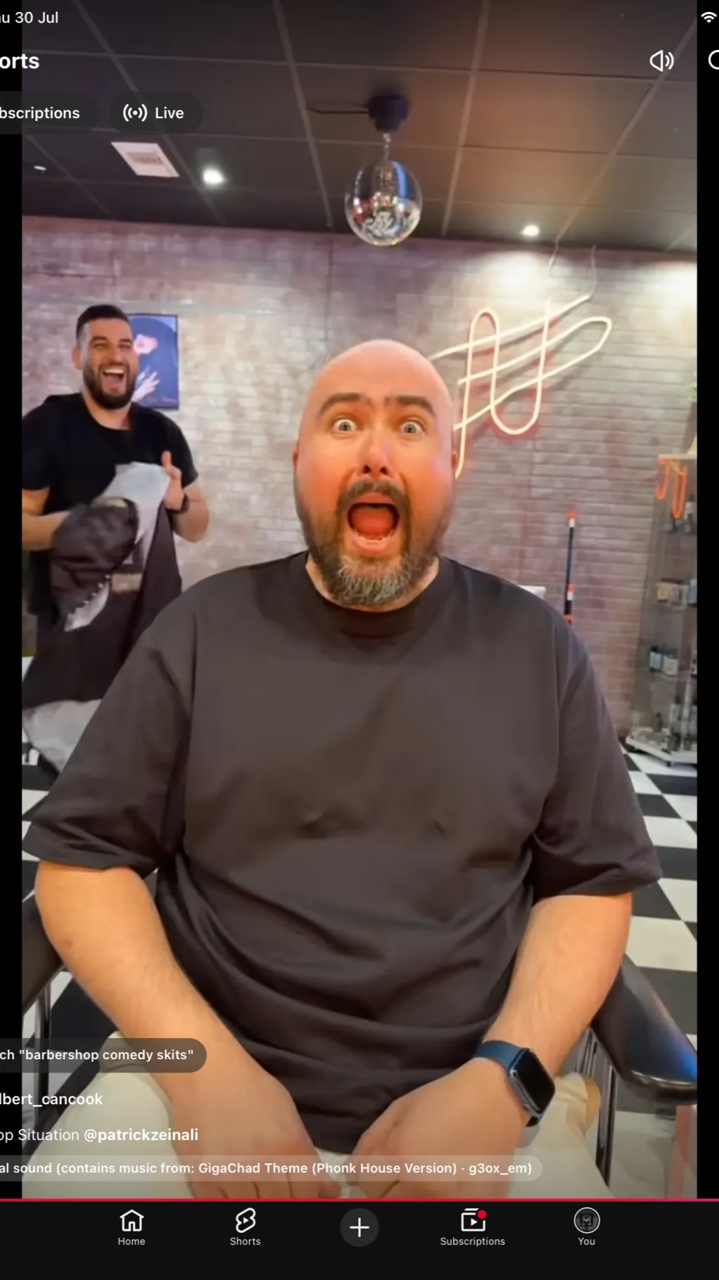 ai character: Bald Albert background