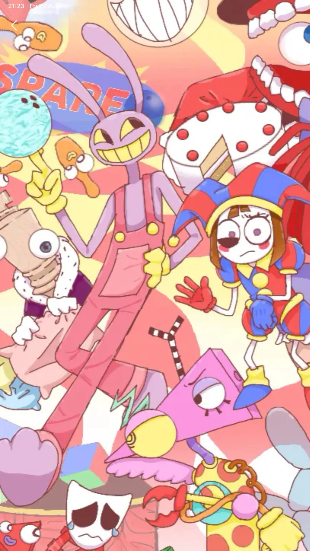 ai character: Tadc 🎪 background