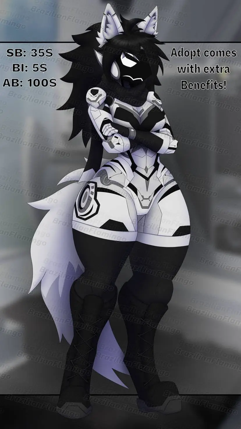 ai character: ROBOT CAT GIRL  background