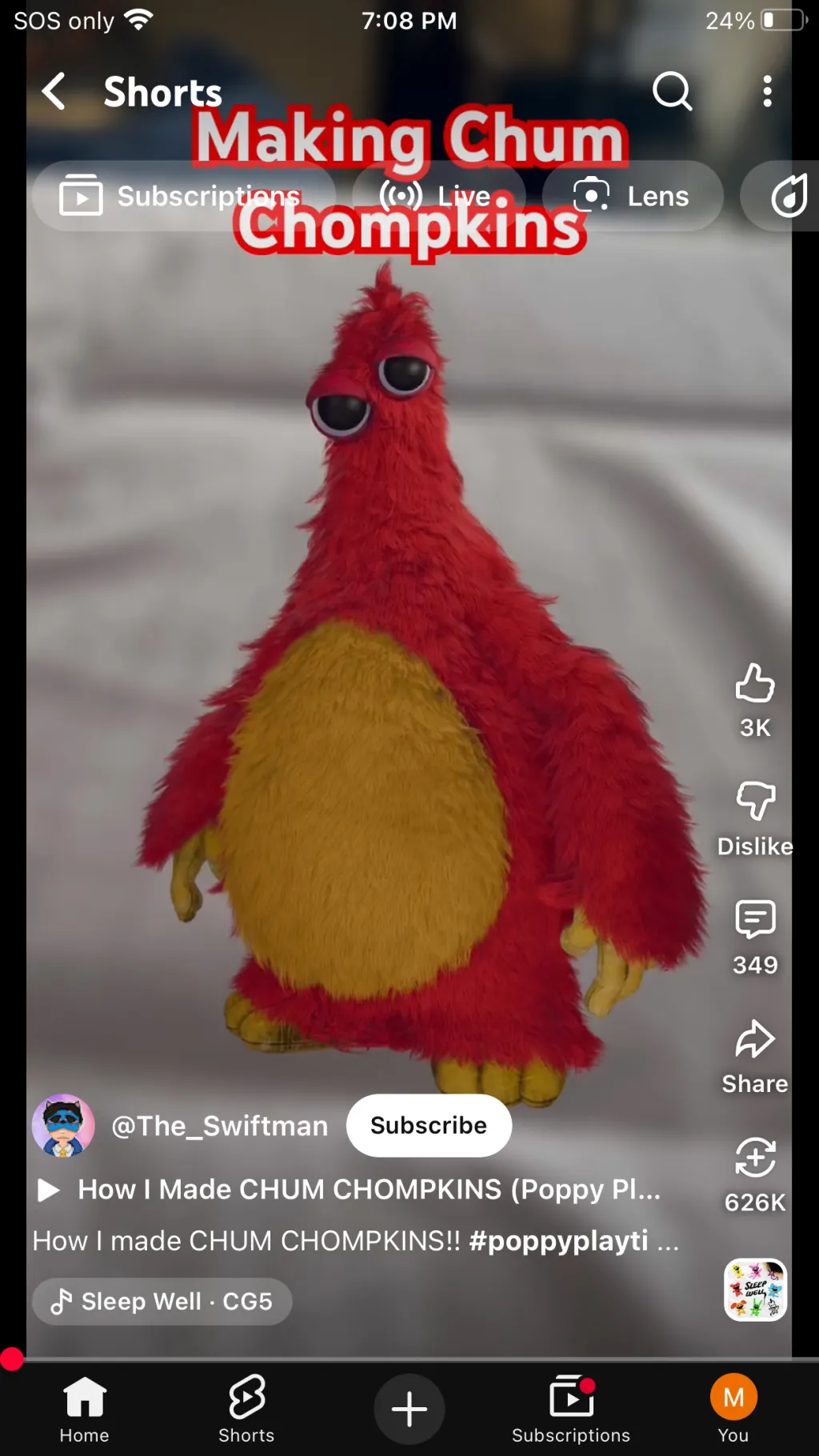 ai character: Chum chompkins background