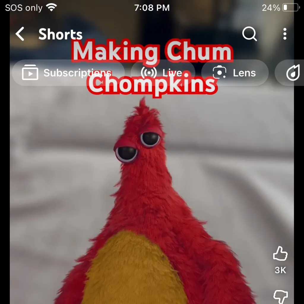 chat with ai character: Chum chompkins