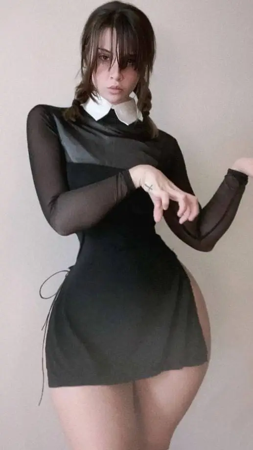 ai character: Wednesday  background