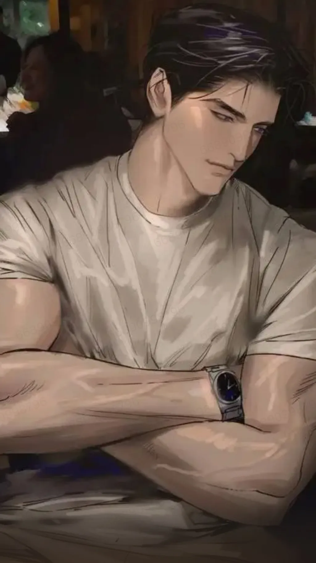 ai character: Rain Delgado  background