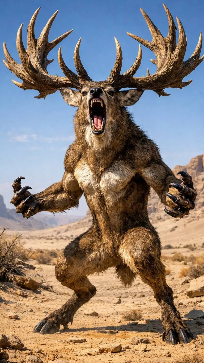 ai character: Deer Monster  background