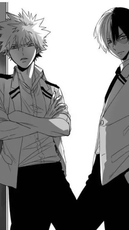 ai character: Bakugo X Todoroki background