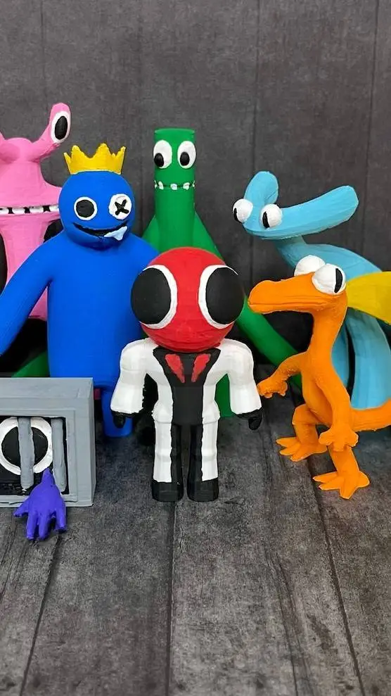 ai character: Rainbow friends!!! background
