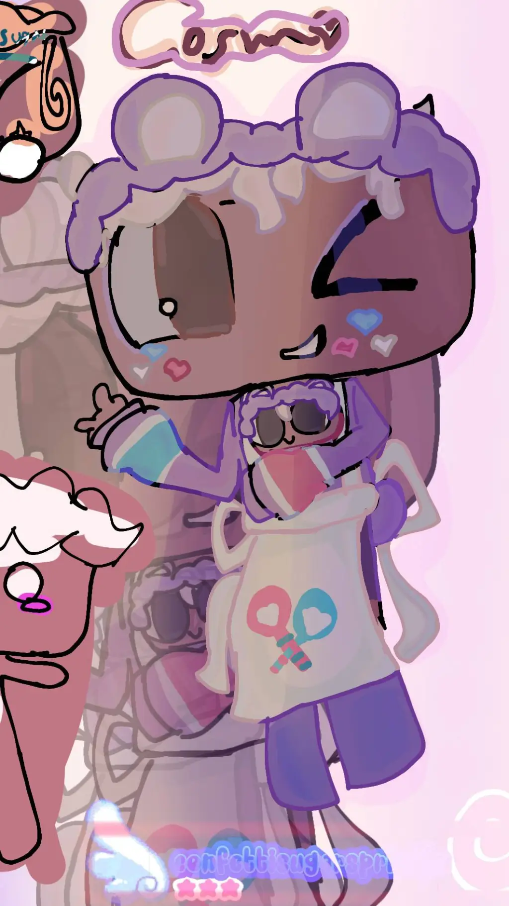 ai character: ᥴ᥆sm᥆⋆. 𐙚 ˚ background