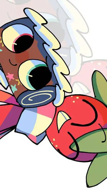 ai character: sprout n cosmo!!  background