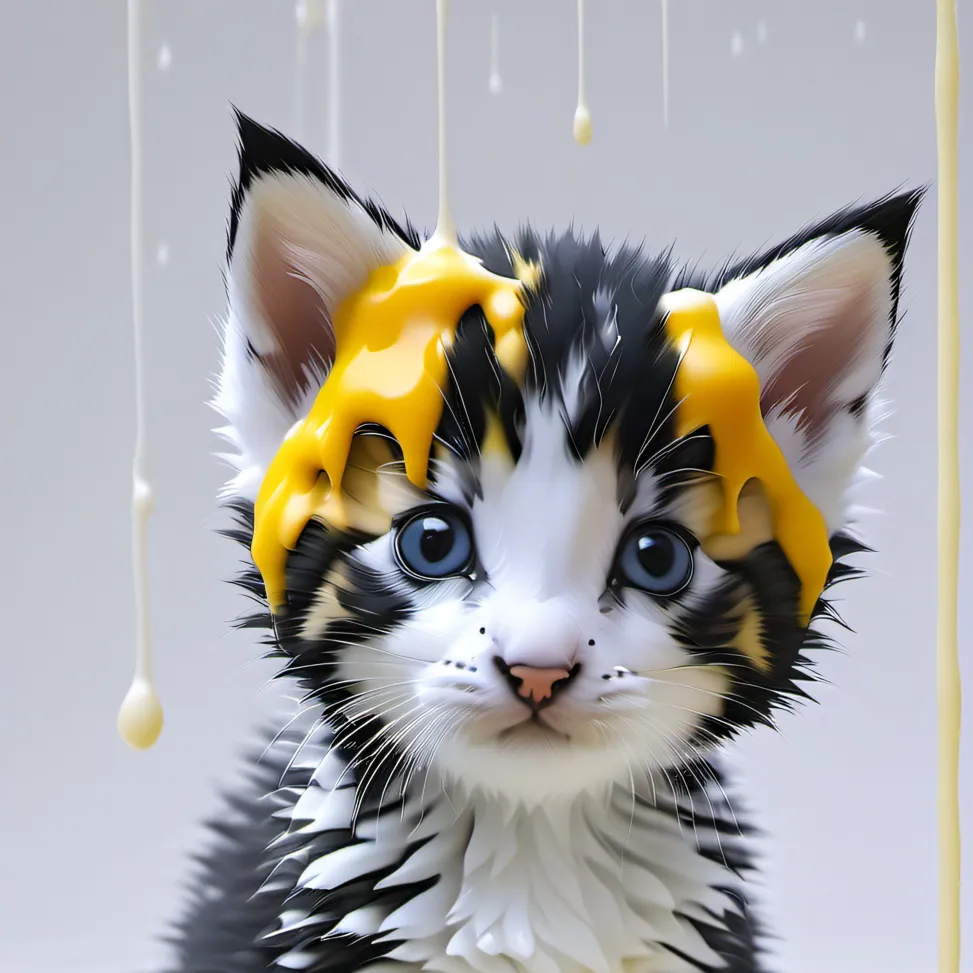 chat with ai character: Drippy Kitten