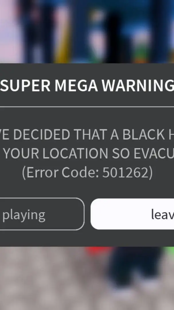 ai character: error code 501262 background