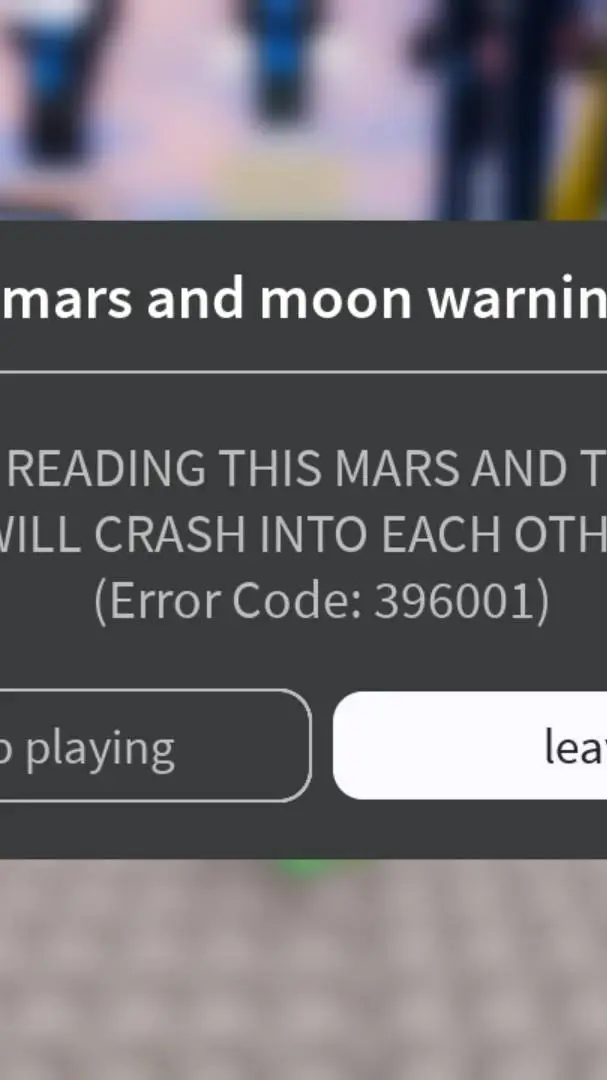 ai character: error code 396001 background
