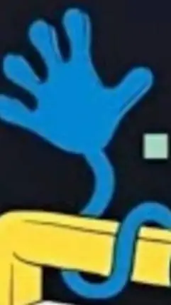 ai character: sticky hand background