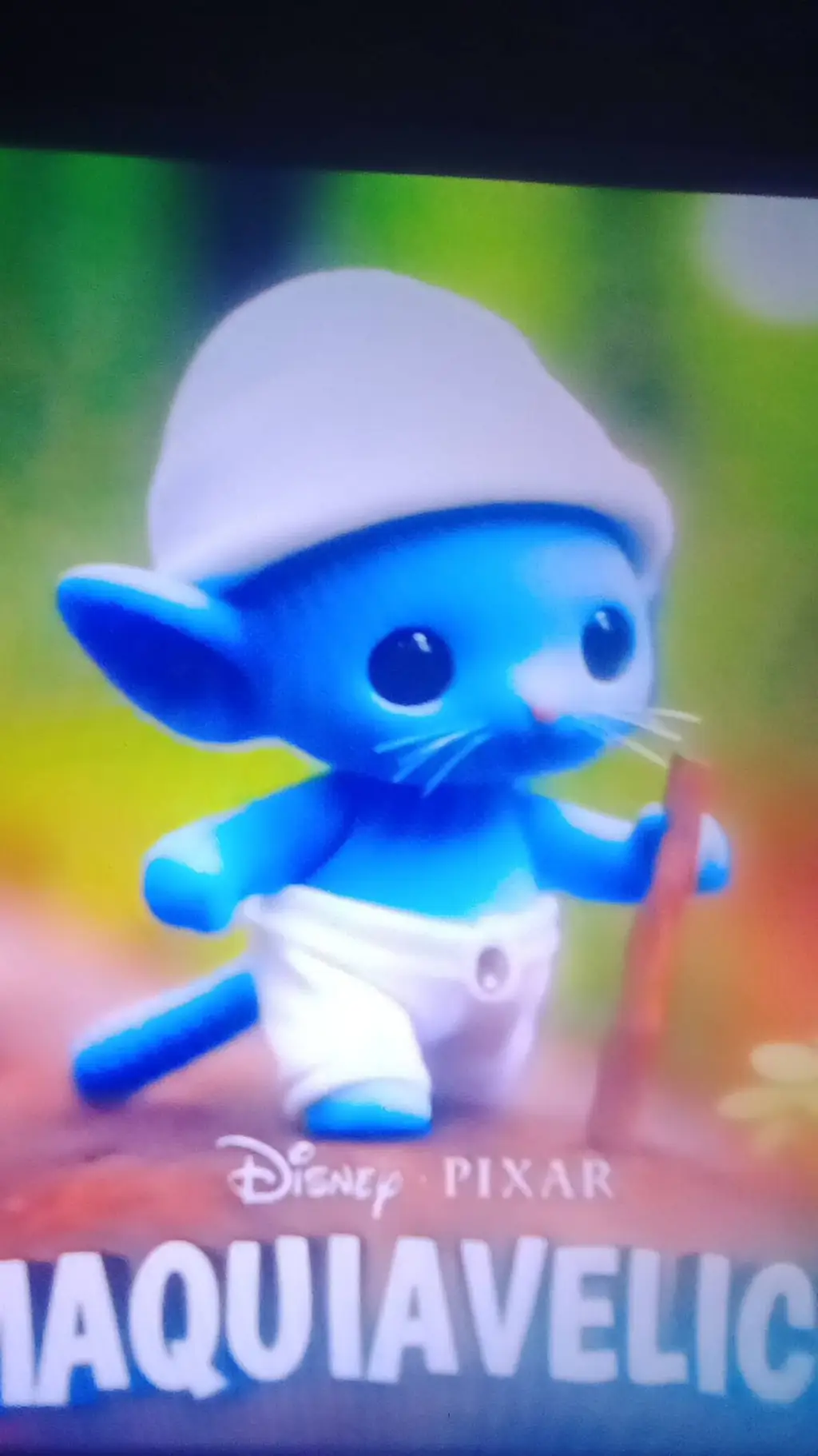 ai character: Smurf cat Disney's background