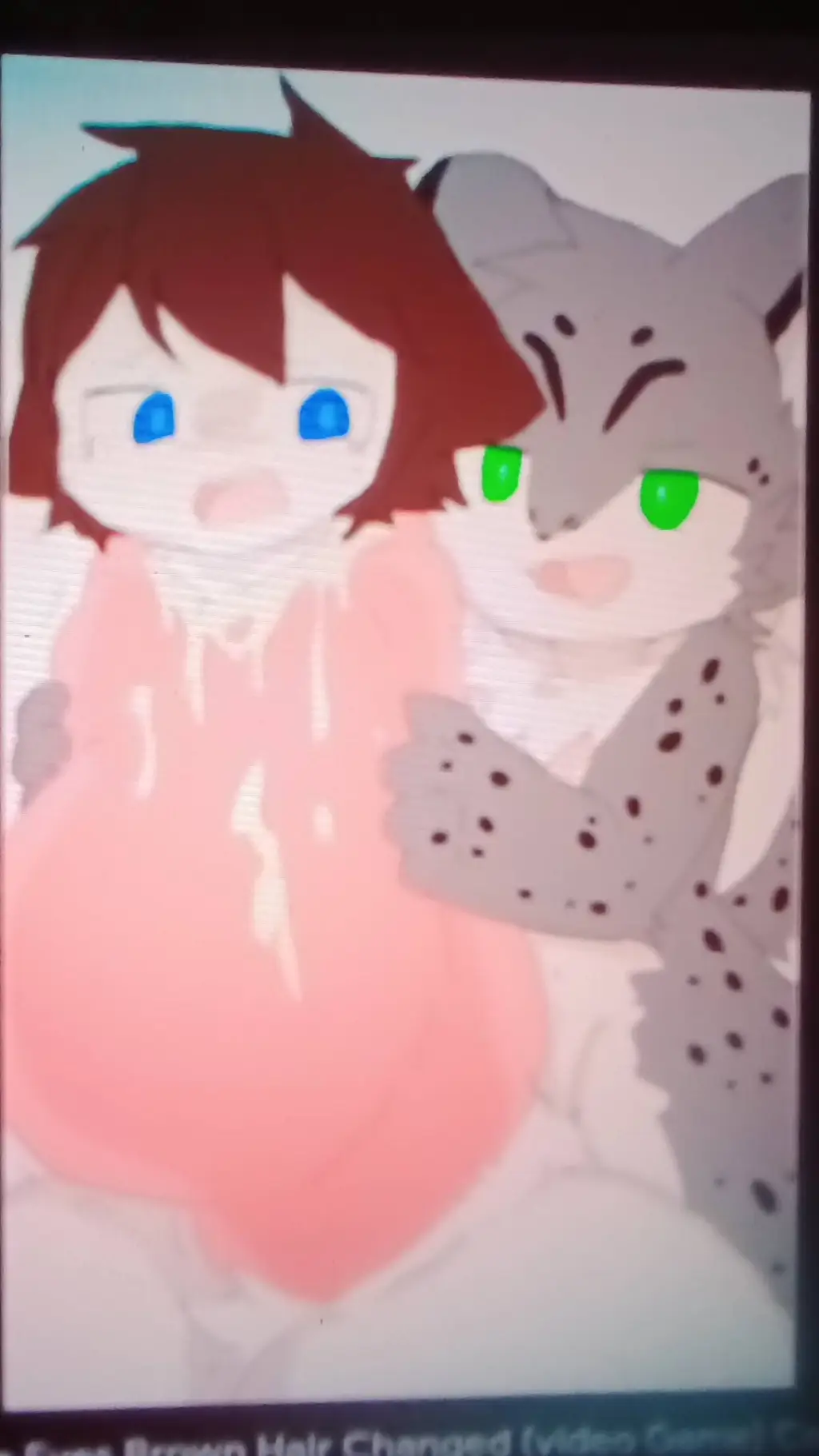 ai character: Snow Leopard Goo background