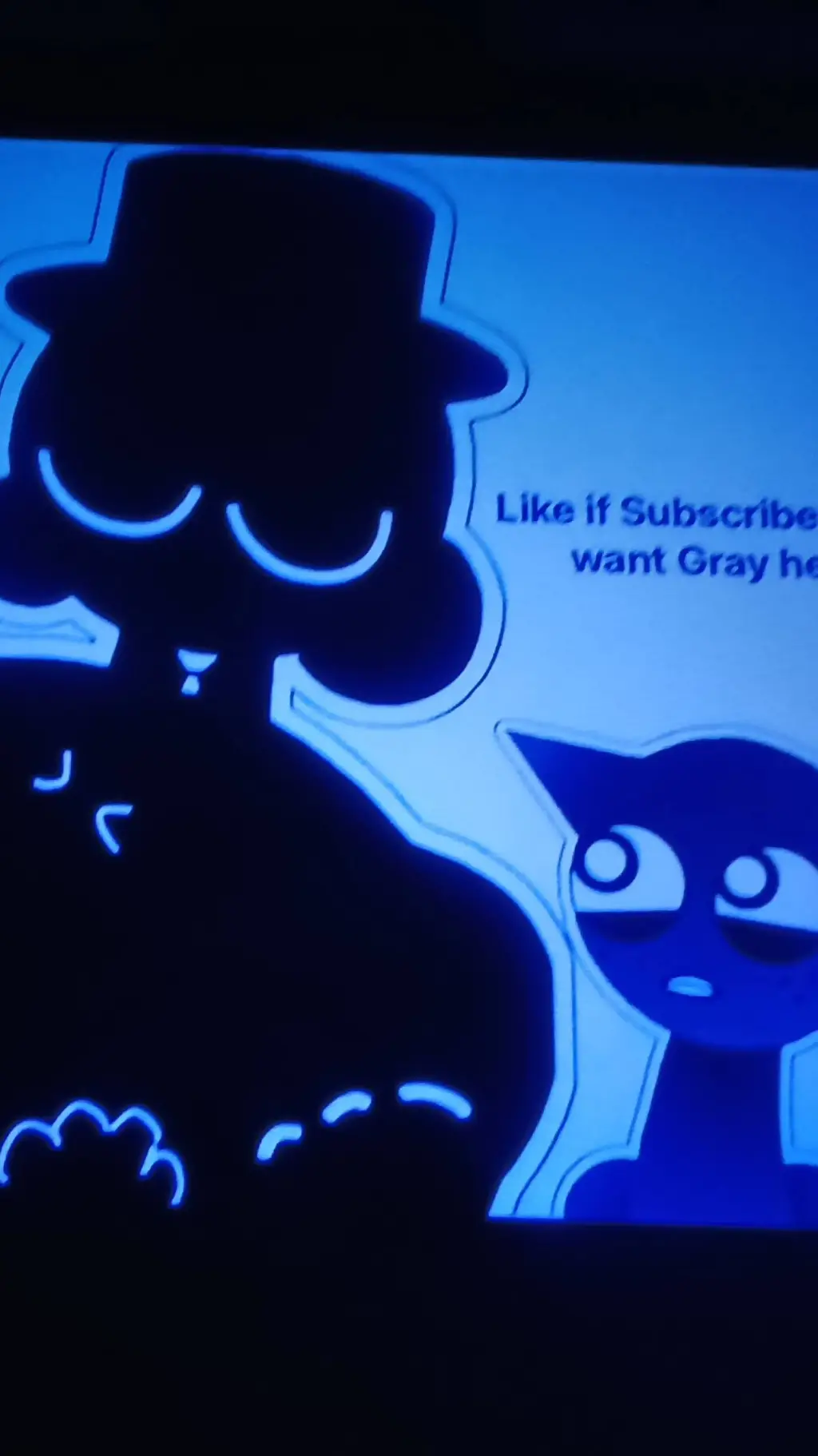 ai character: Black and Gray background