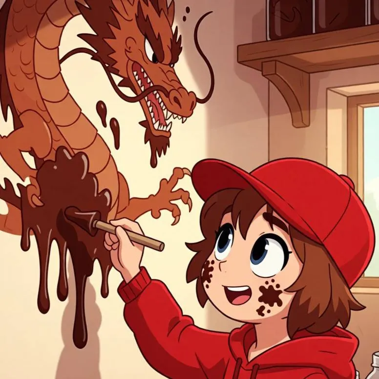 chat with ai character: the chocolate drag