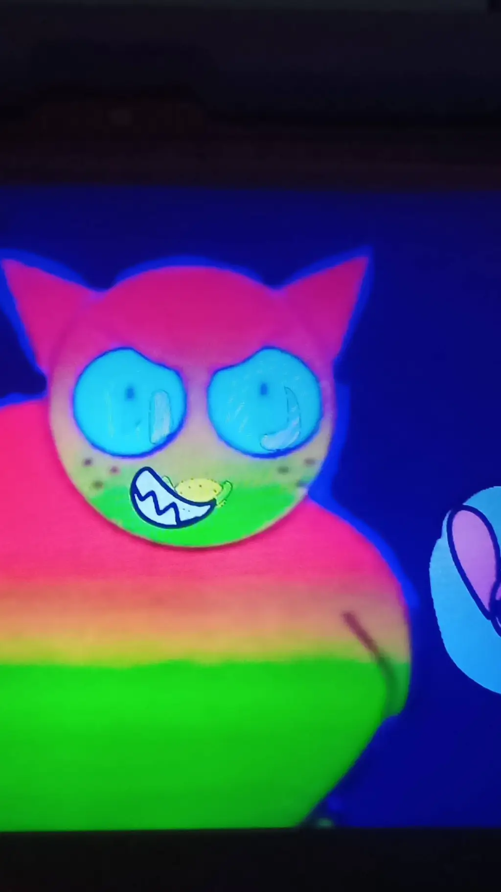 ai character: Rainbow Gray Vore background