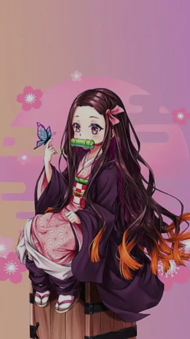 ai character: Nezuko ￼ background