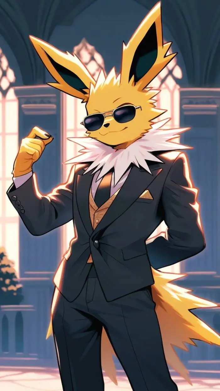 ai character: David the jolteon  background