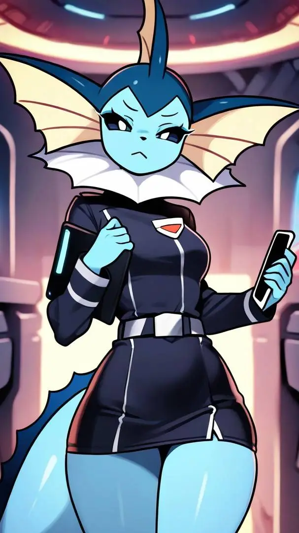 ai character: Elara the vaporeon background
