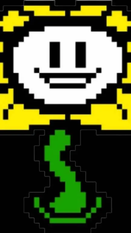 ai character: flowey. background