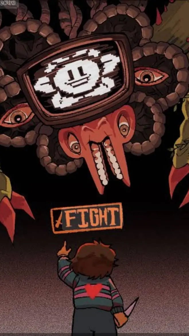 ai character: Omega Flowey background