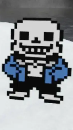 ai character: sans but evil background