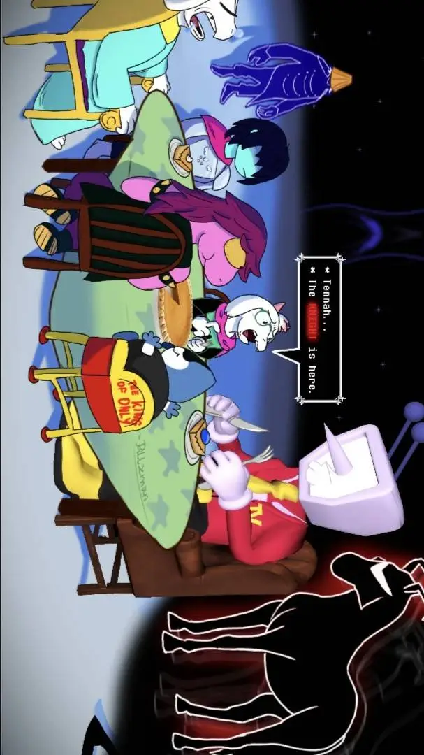 ai character: deltarune background