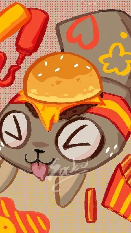 ai character: Burger Pebble-DW★ background