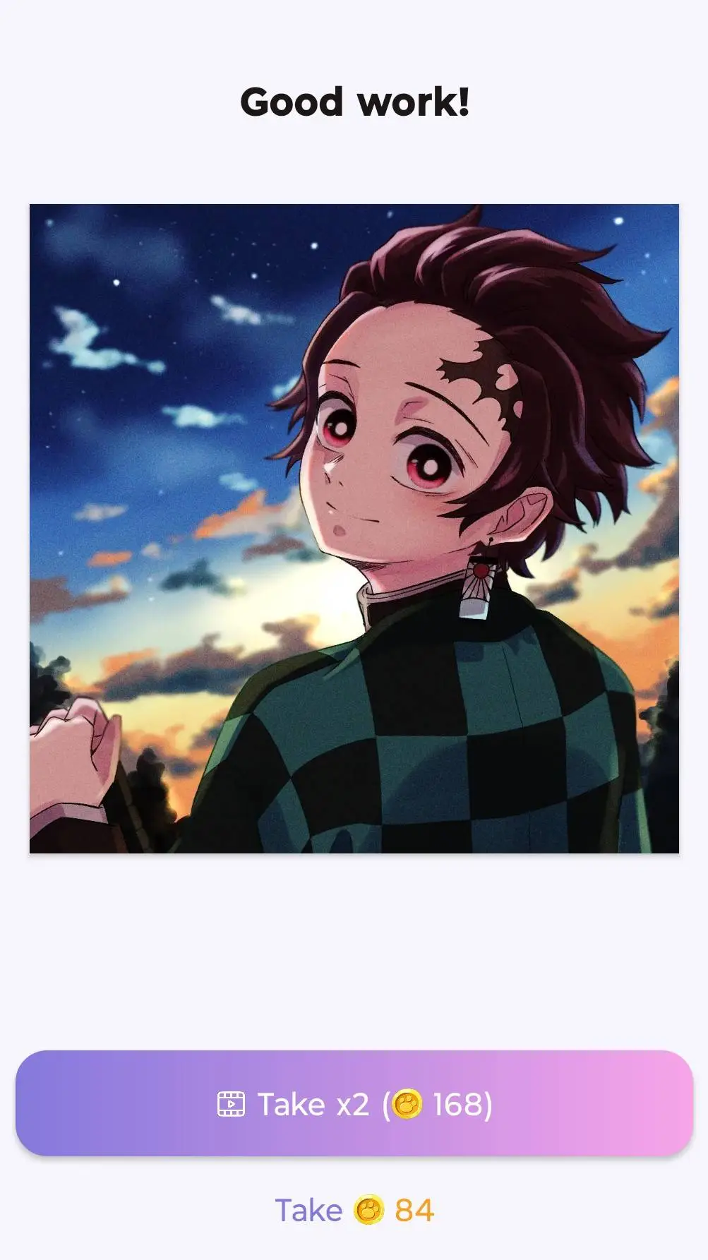 ai character: tanjiro background