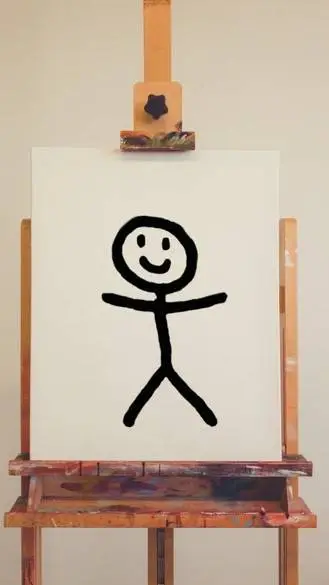 ai character: stickman background