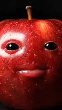 ai character: niche apple background