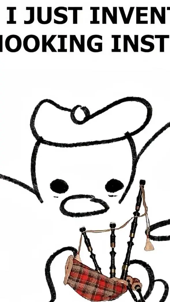 ai character: bagpipe guy background