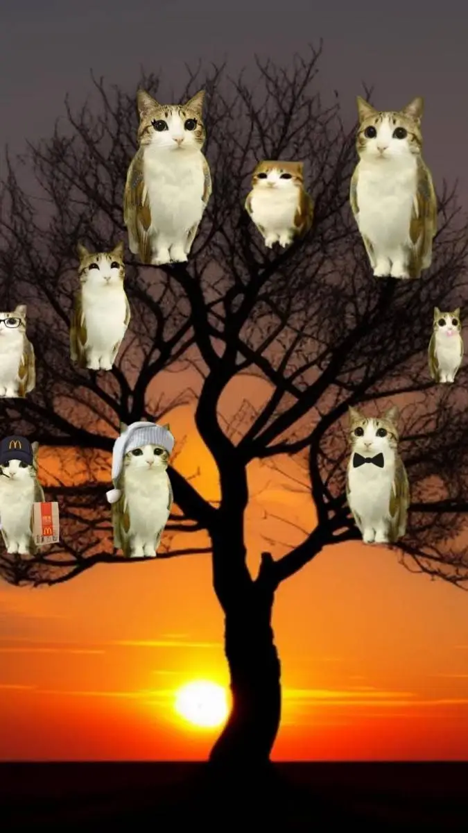 ai character: Meowl family tree background
