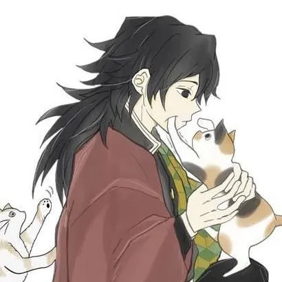 chat with ai character: giyuu x y/n cat