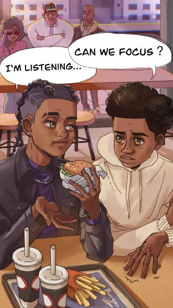 ai character: Two boyfriends :3 background