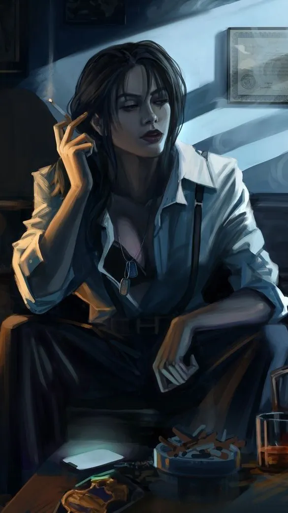 ai character: Crystal background