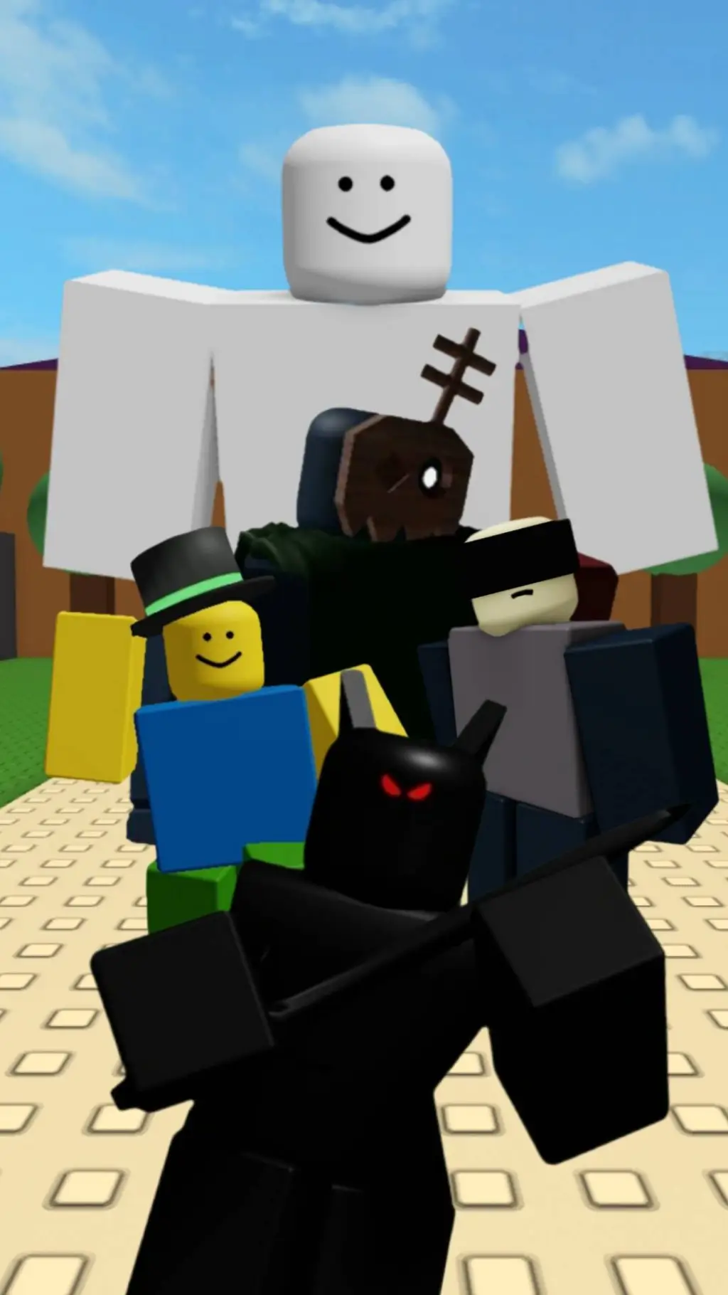 ai character: PARTY.exe background