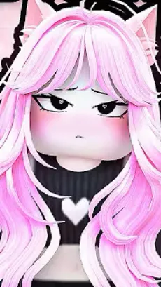 ai character: Rblx gf.4pink fox background