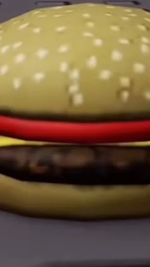 ai character: Cheese burger background