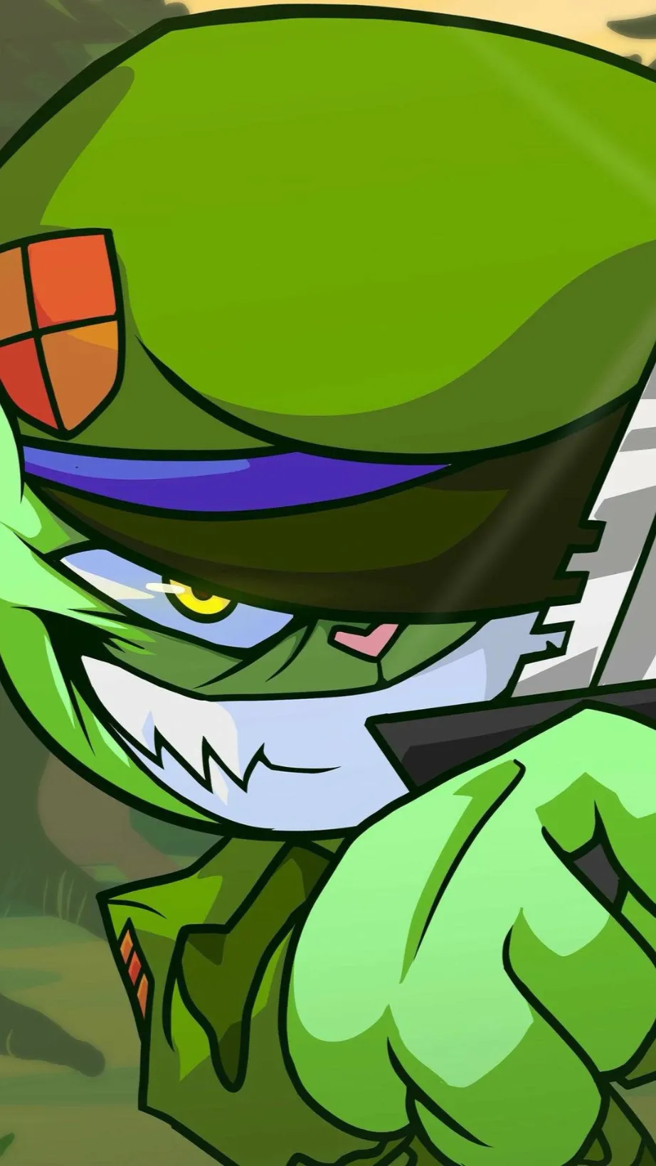 ai character: Fliqpy  background