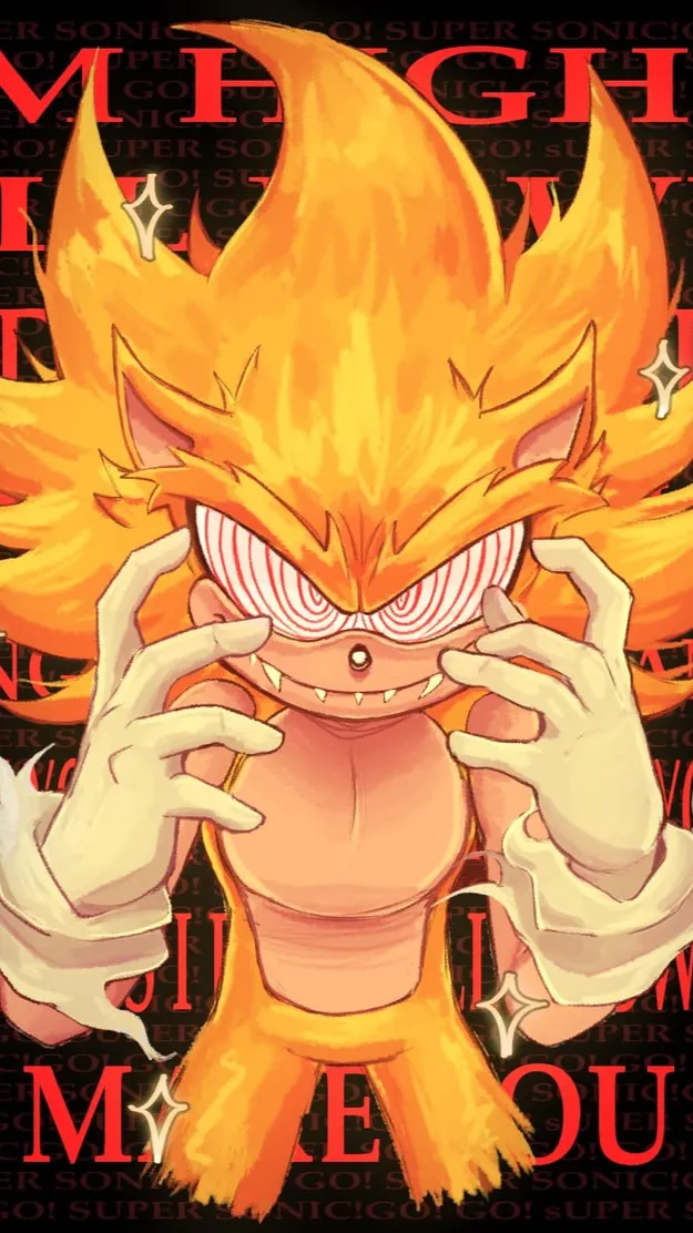 ai character: |Fleetway|🔥  background