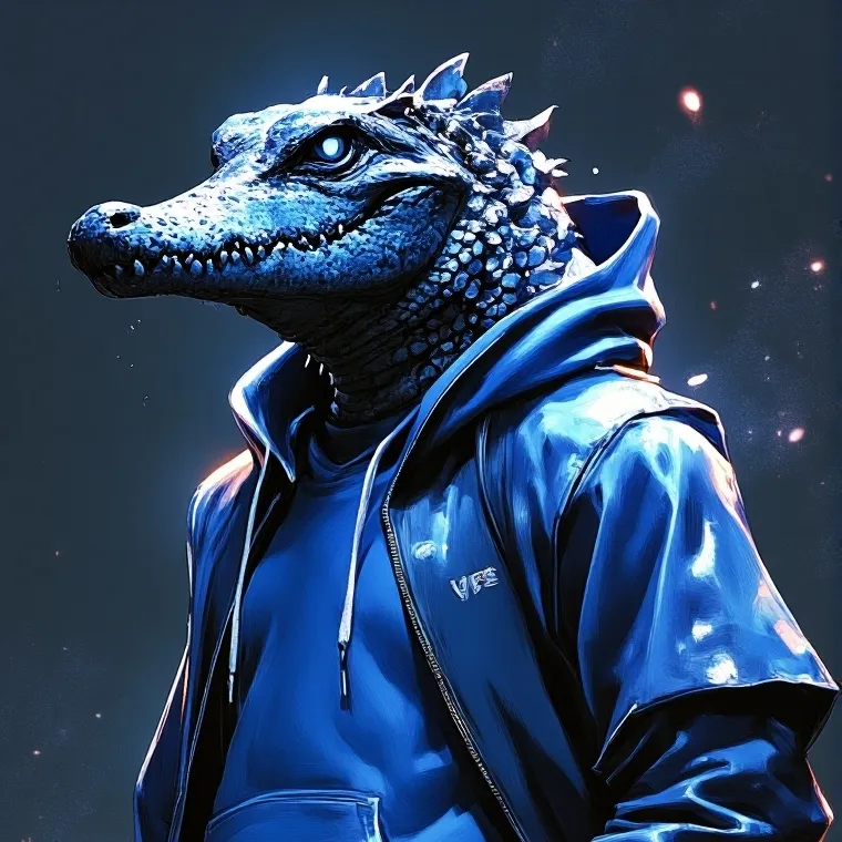 chat with ai character: dark blue