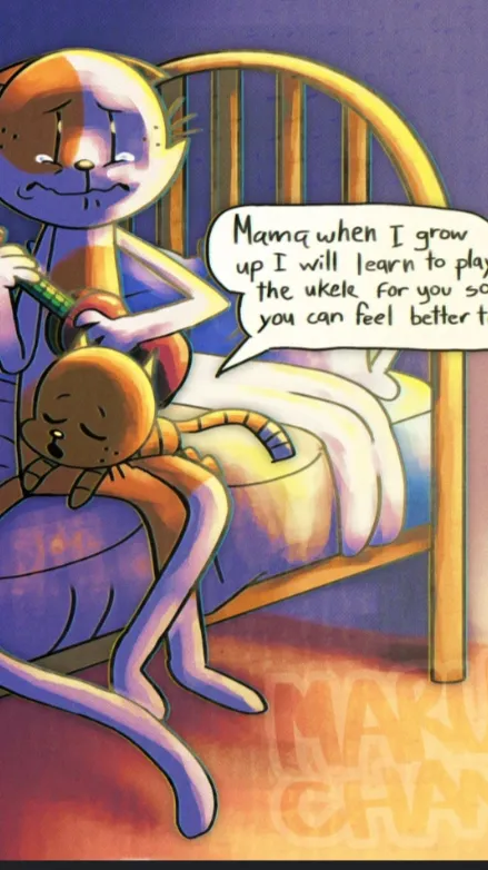 ai character: Hh your evil tho background