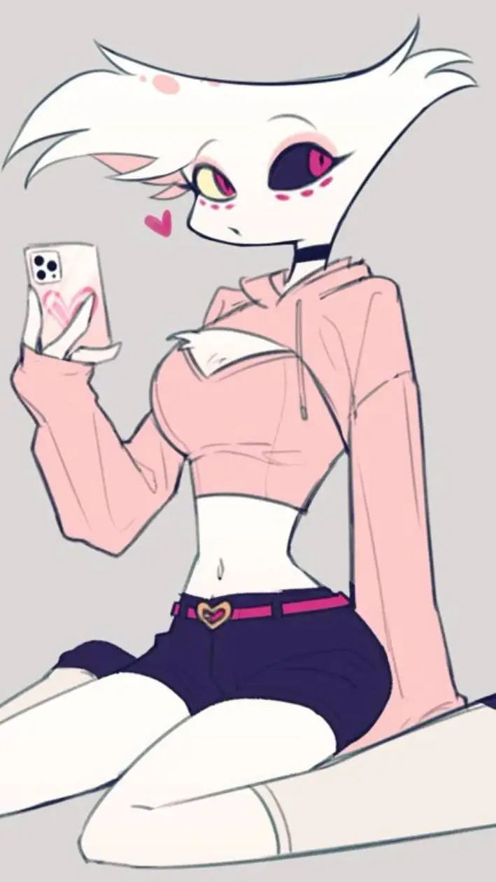 ai character: 💕 Angel dust 💕 background