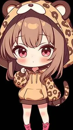 ai character: tiger girl background