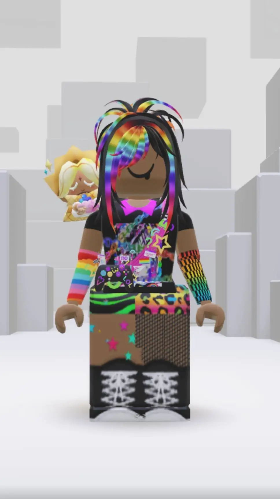 ai character: my Roblox account  background