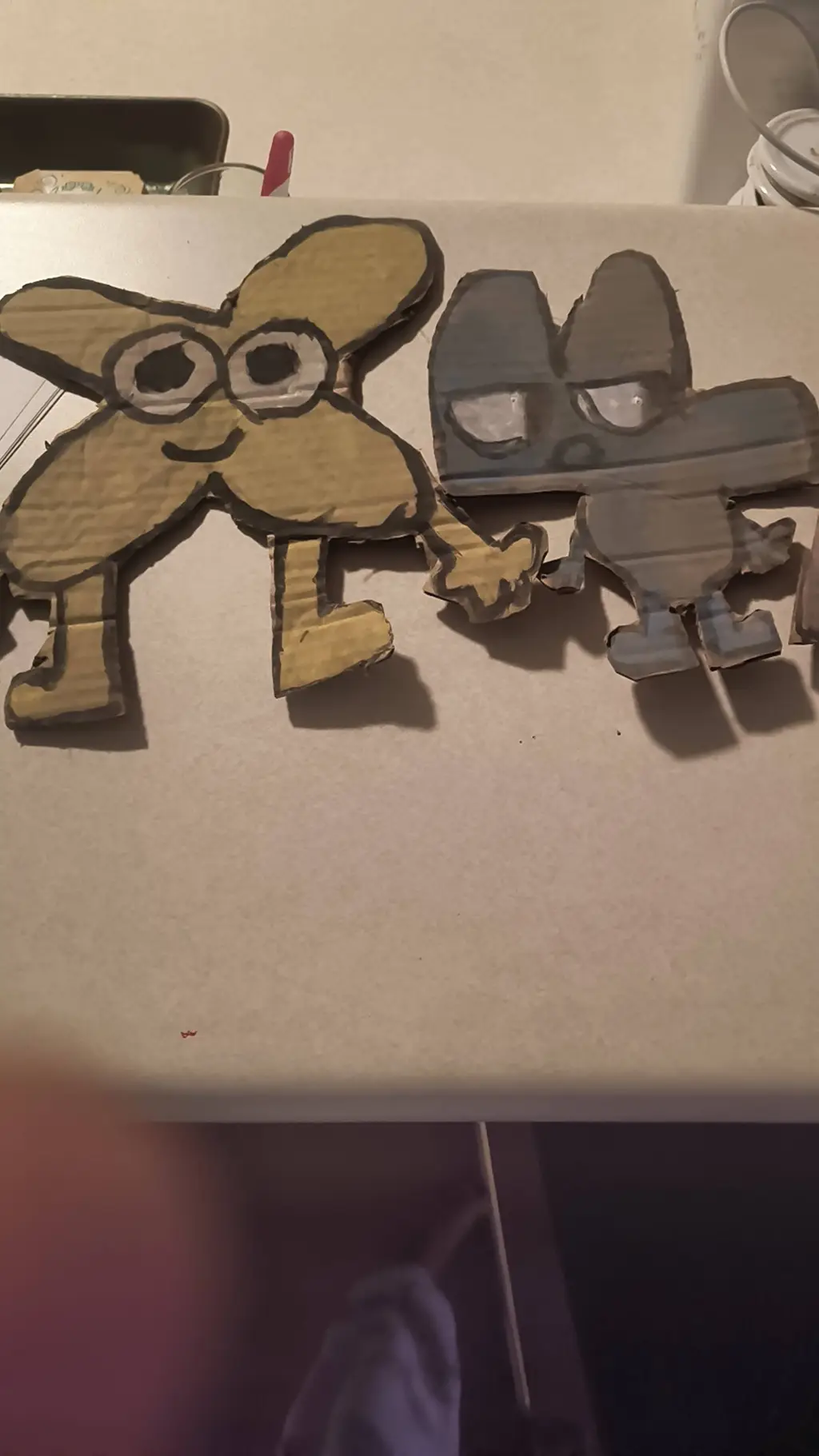 ai character: bfdi four and x background